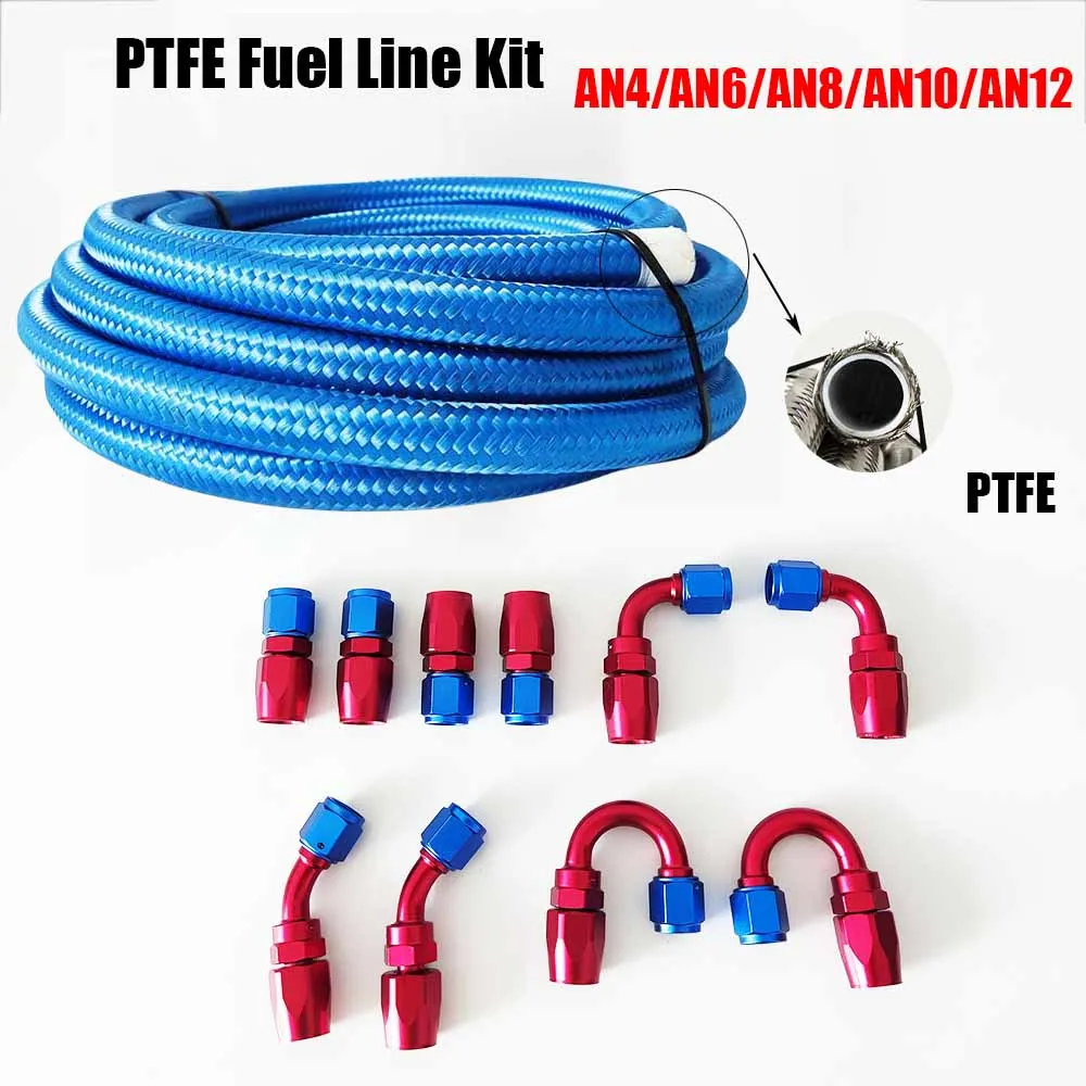 Ptfe Tape Thread - DeliRacing-Tuyau de frein tressé en nylon